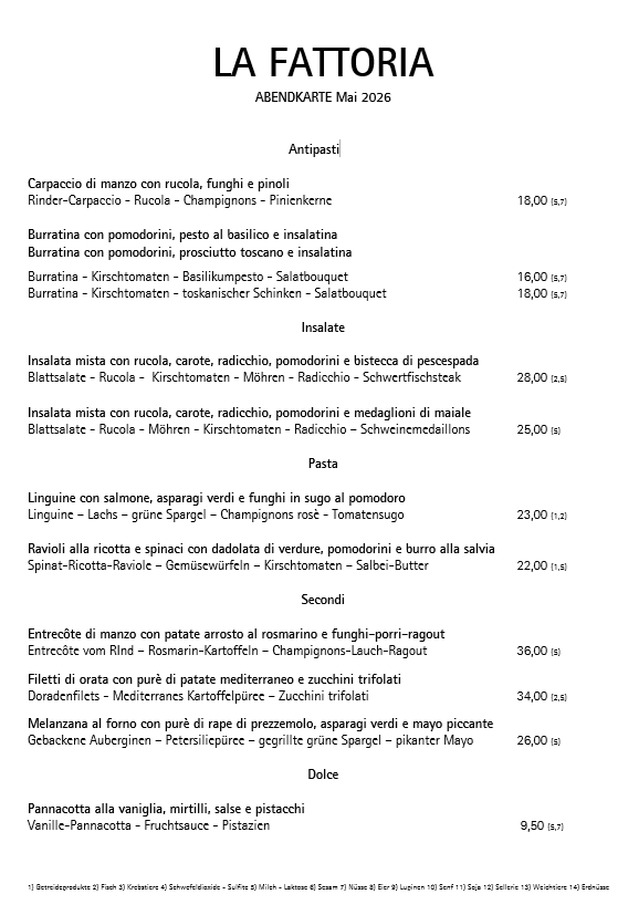 Abendkarte